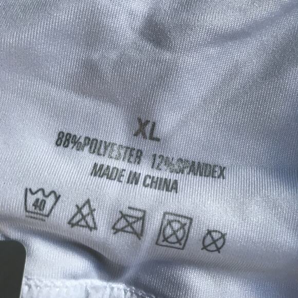 Chin Fun Mens XL White Compression Shorts NWT Weightlifting - Picture 6 of 7